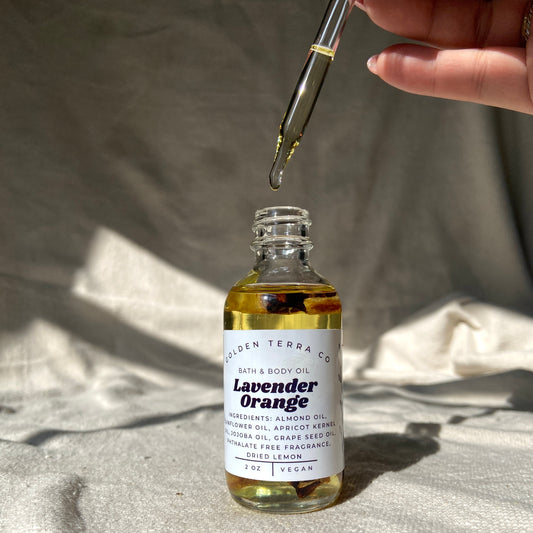 Lavender Orange Bath and Body Oil