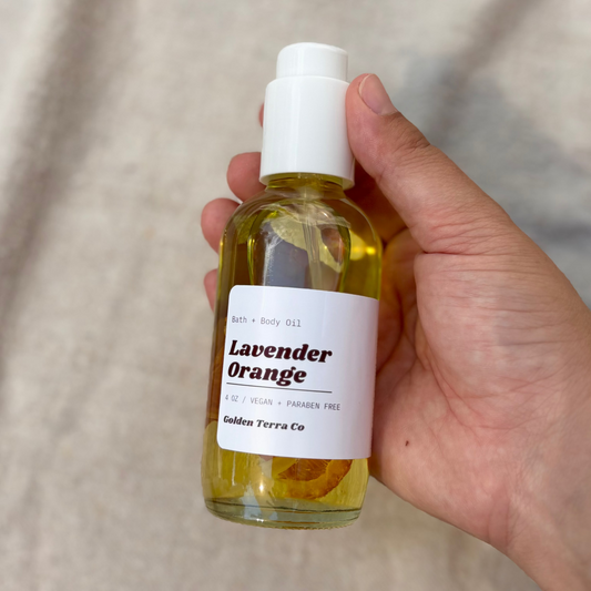 Lavender Orange Bath and Body Oil