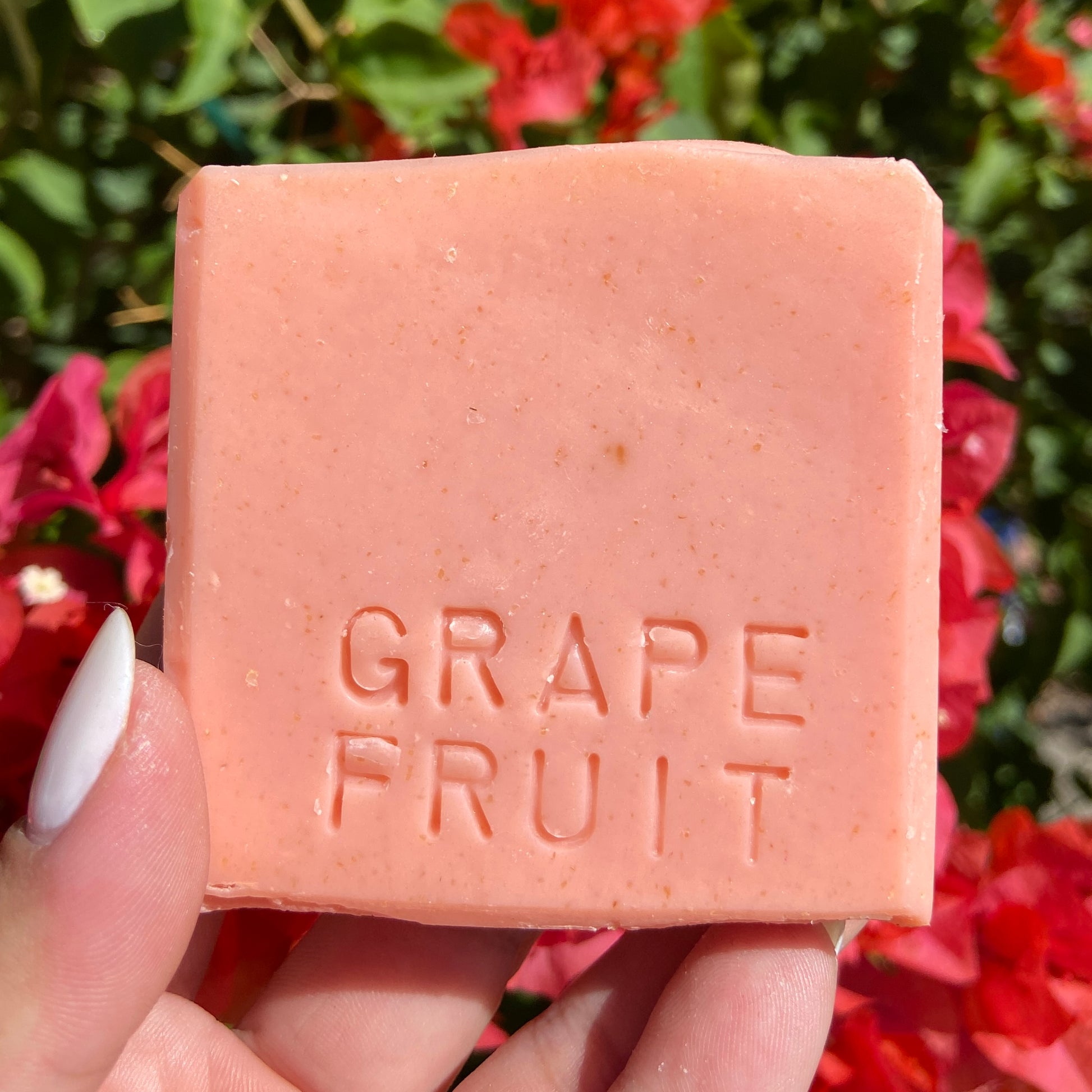Pink Grapefruit with Mint Leaves Bar Soap Pink Grapefruit with Mint Leaves Bar Soap