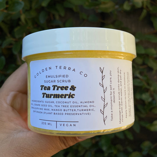 Tea Tree and Turmeric Sugar Scrub